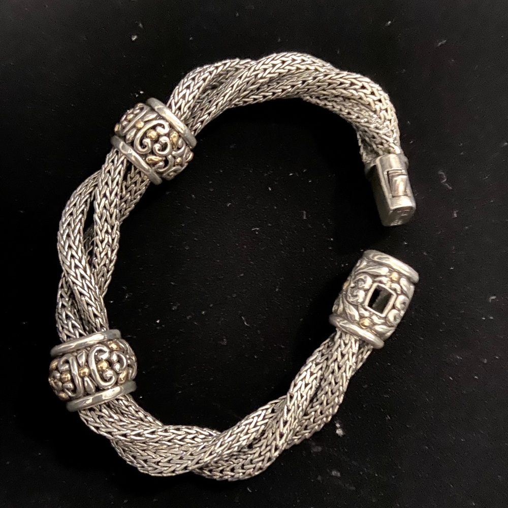 Rare John Hardy Silver and 18k Gold bracelet.